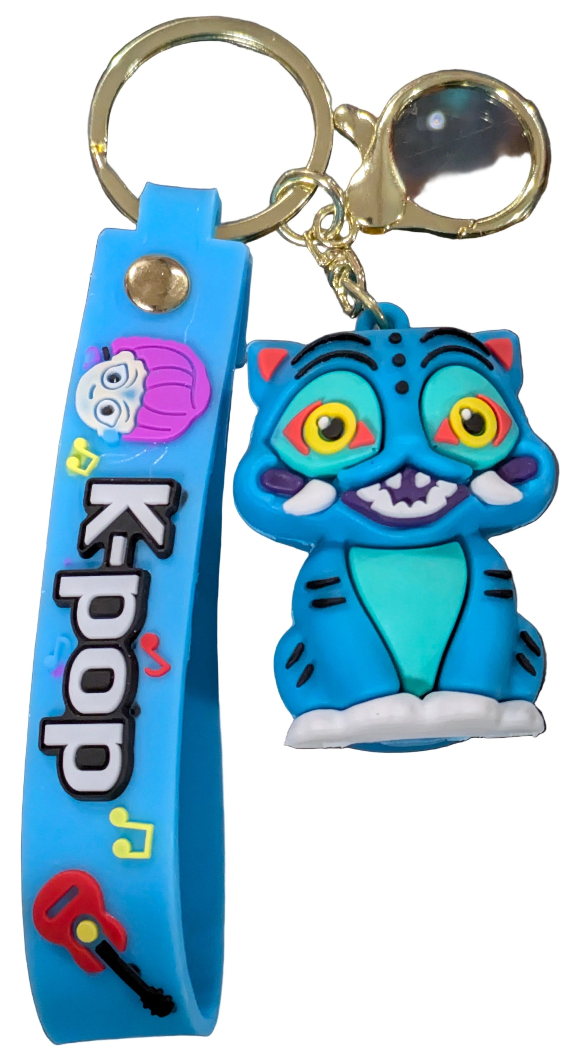 K-POP DEMON HUNTERS Keychain – Derpy Tiger Charm Set