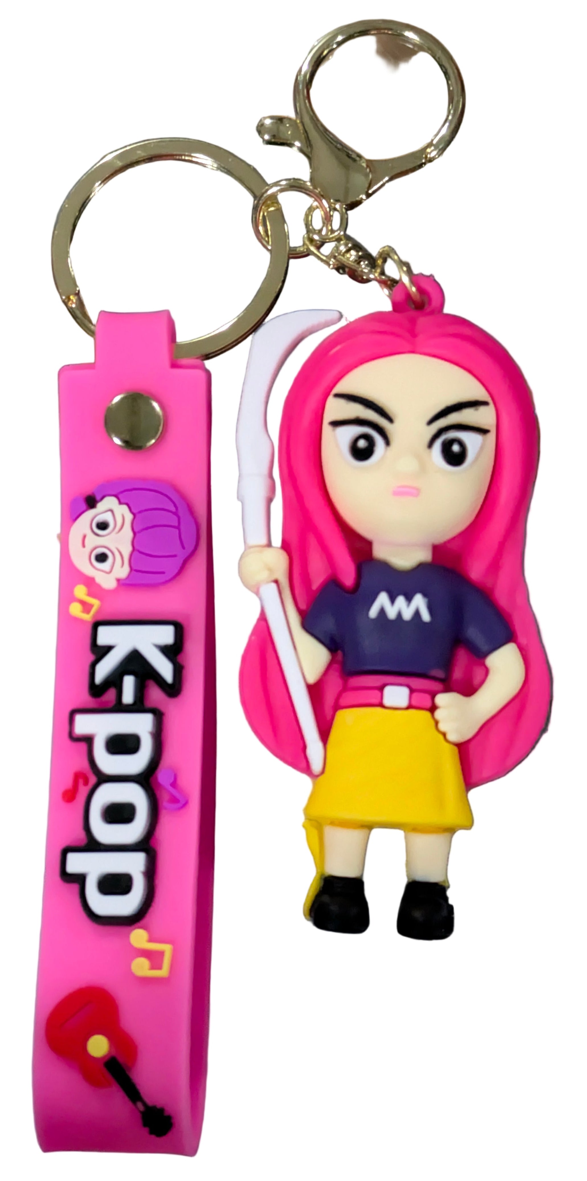 Mira Charm Set - K-Pop Demon Hunters Keychain & Wrist Strap