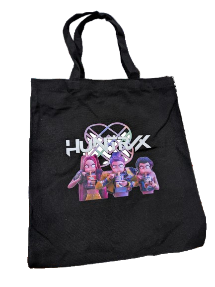 K-POP Demon Hunters "Noodle Break" Tote Bag - Huntrix Trio Canvas Shopper