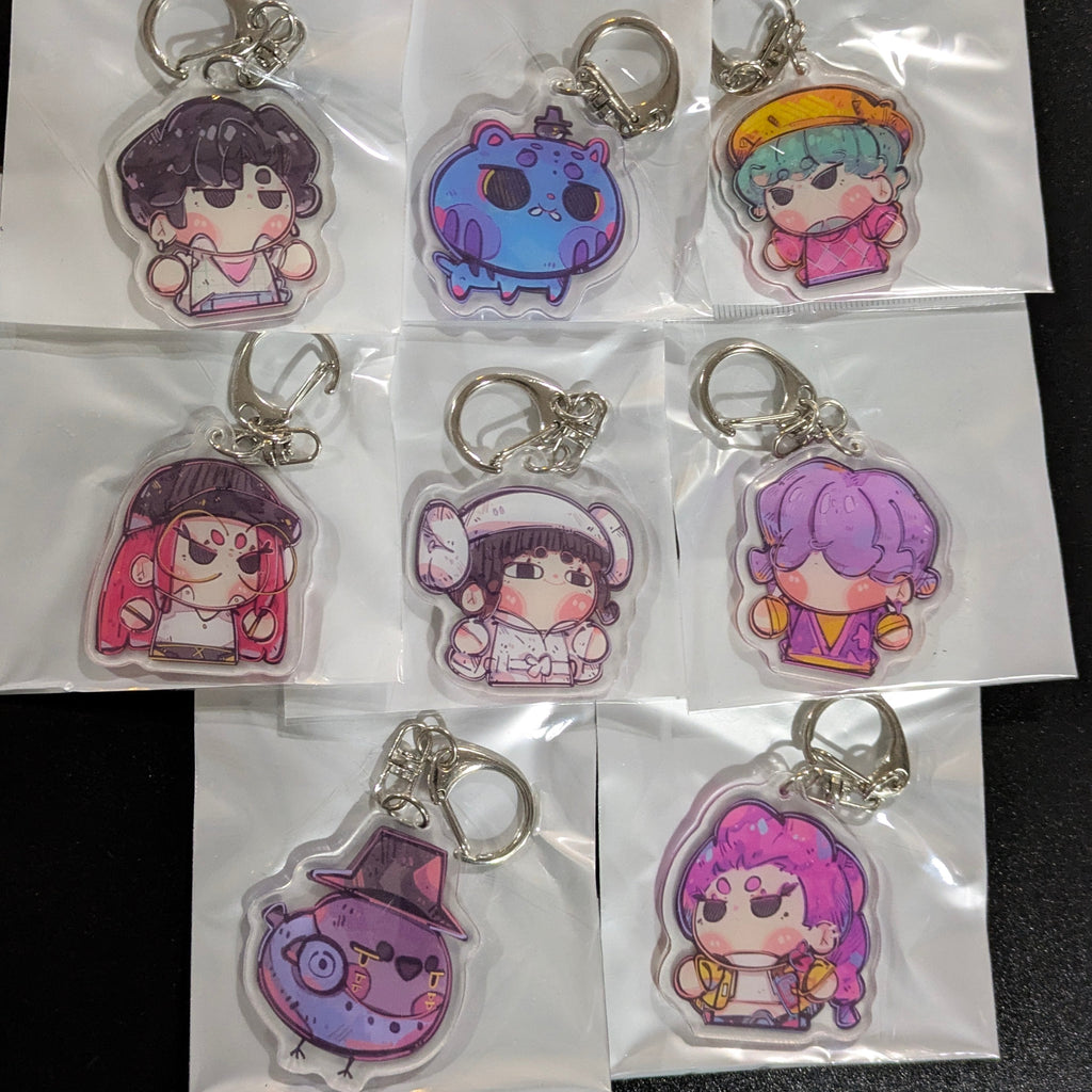 K-Pop Demon Hunters Chibi Acrylic Keychain - Series 1