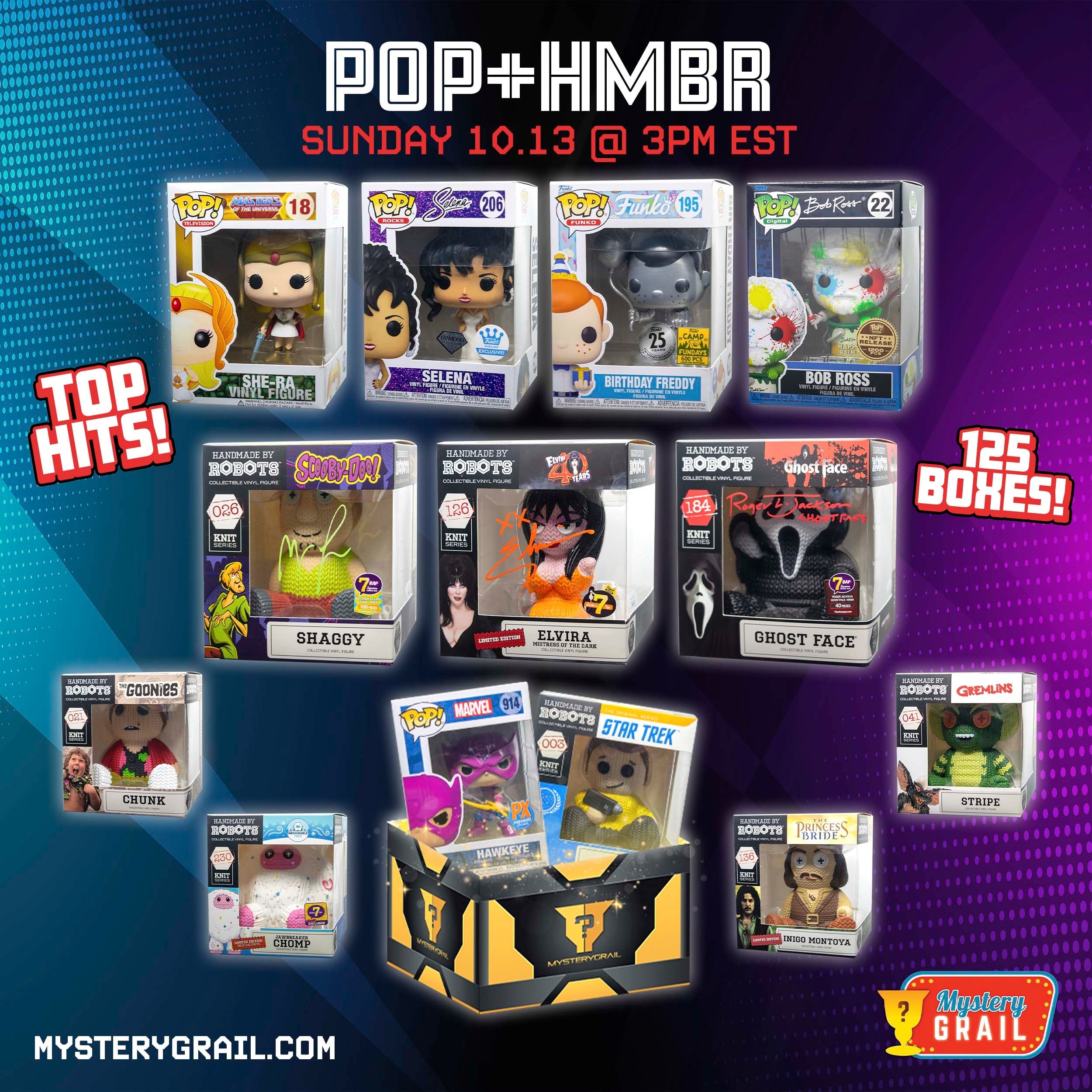 Pop + Handmade By Robots Mystery Grail Box - Funko & Vinyl Figure Bundle