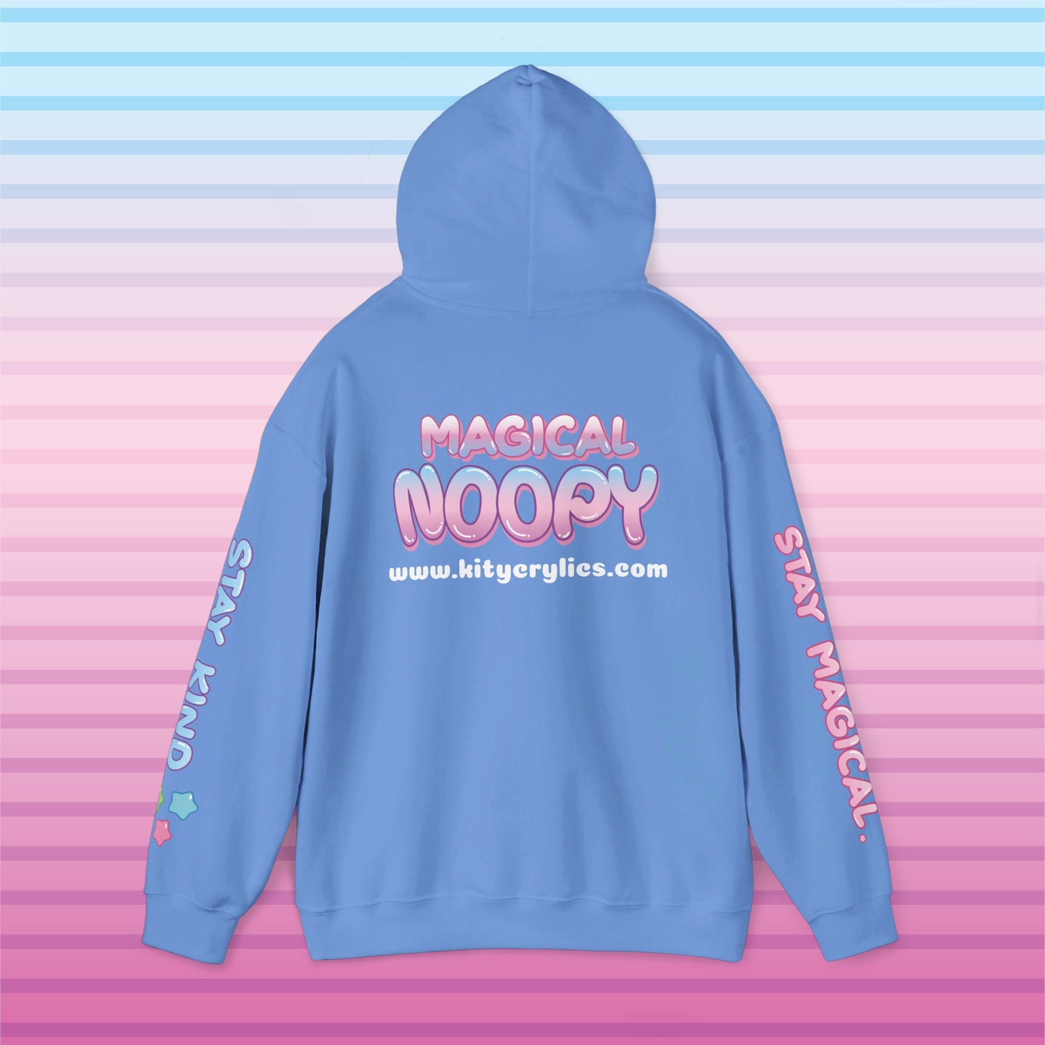 Magical Noopy "Pinky" Hoodie - KityCrylics Unisex Heavy Blend