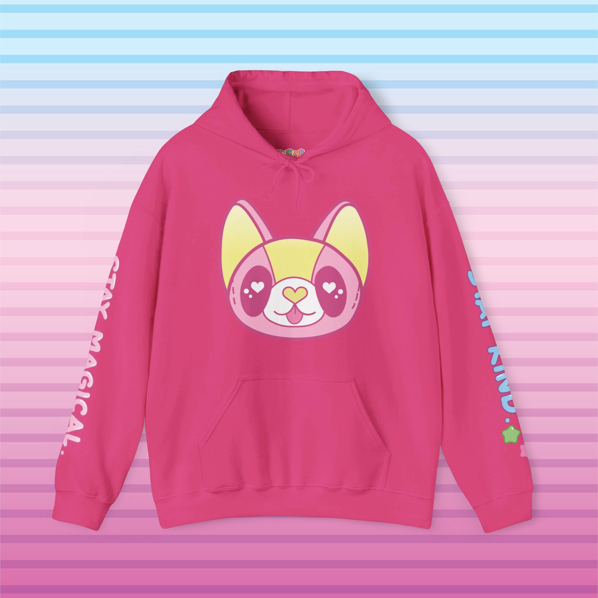 Magical Noopy "Pinky" Hoodie - KityCrylics Unisex Heavy Blend