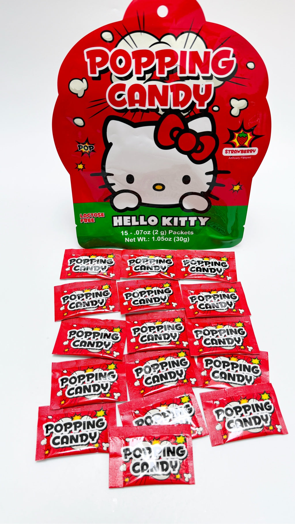 Hello KItty Popping Candy Strawberry