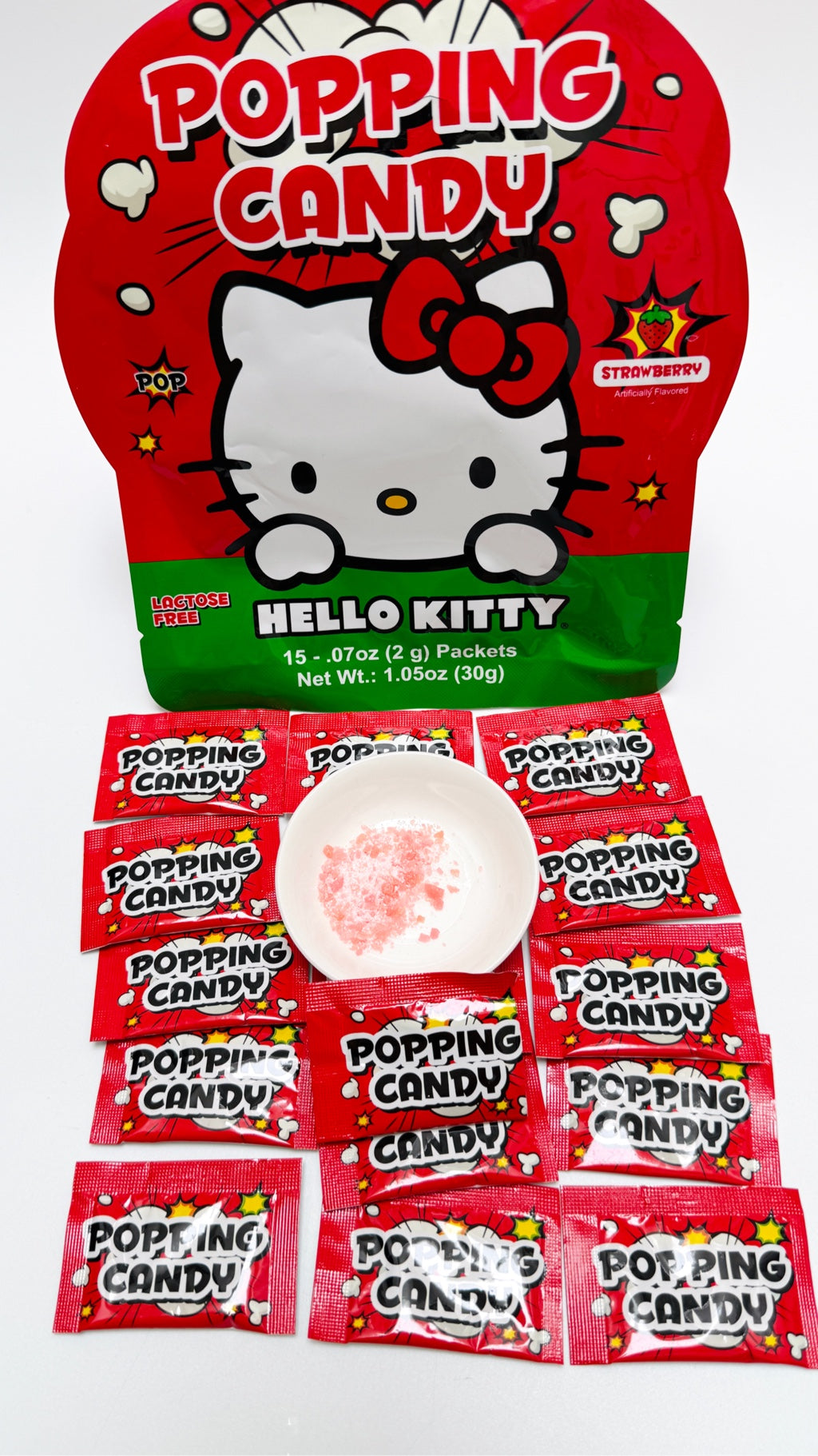 Hello KItty Popping Candy Strawberry