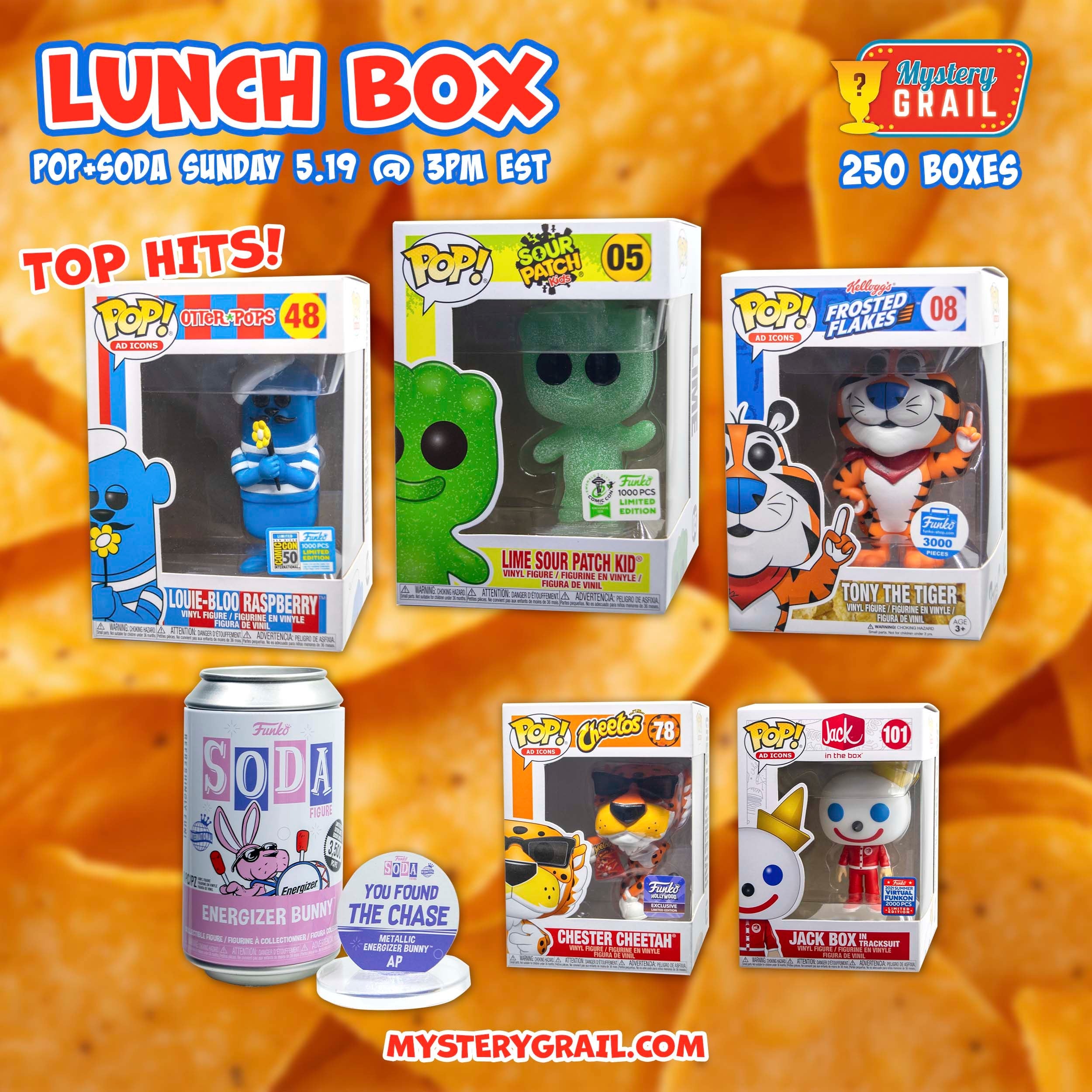 Mystery Grail Lunchbox - Foodie Funko Pop & Soda Mystery Box