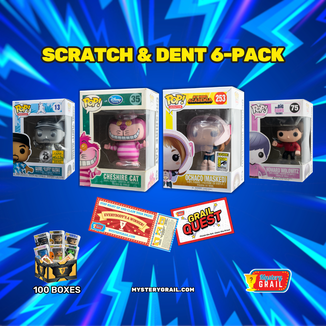 Scratch & Dent 6-Pack Mystery Grail Box - Value Funko Pop Bundle
