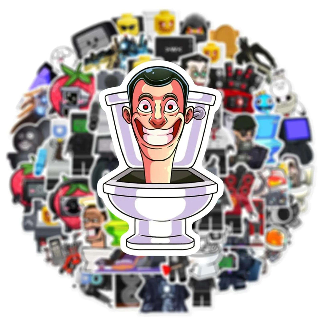 Skibidi Toilet | 50pcs Waterproof Vinyl Stickers