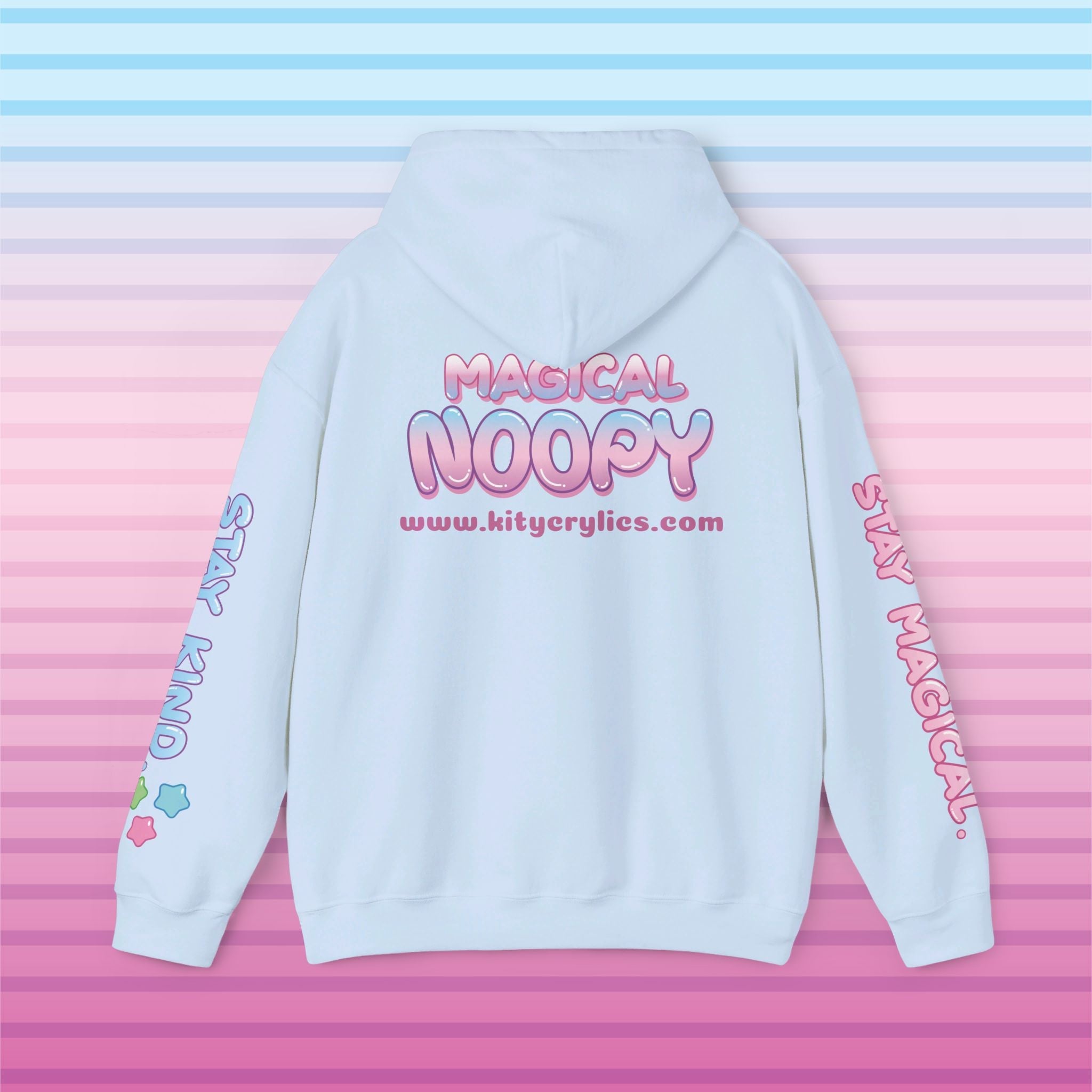 Magical Noopy "Pinky" Hoodie - KityCrylics Unisex Heavy Blend