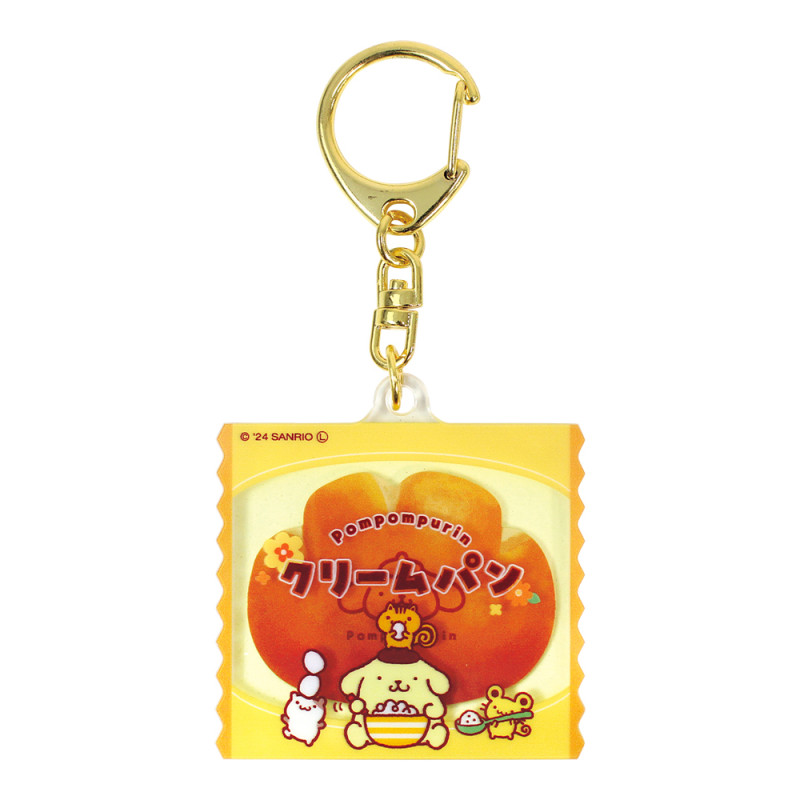 Sanrio PomPomPurin "Kawaii Bread" Acrylic Keychain - Authentic Japan Import