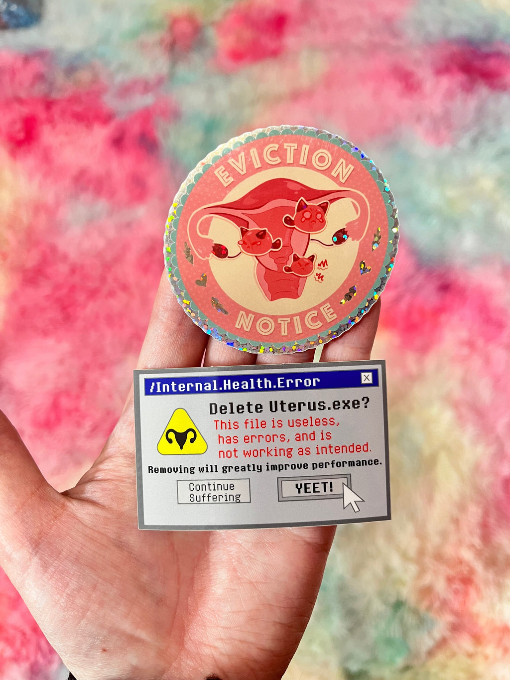 Eviction Notice Holographic Sticker