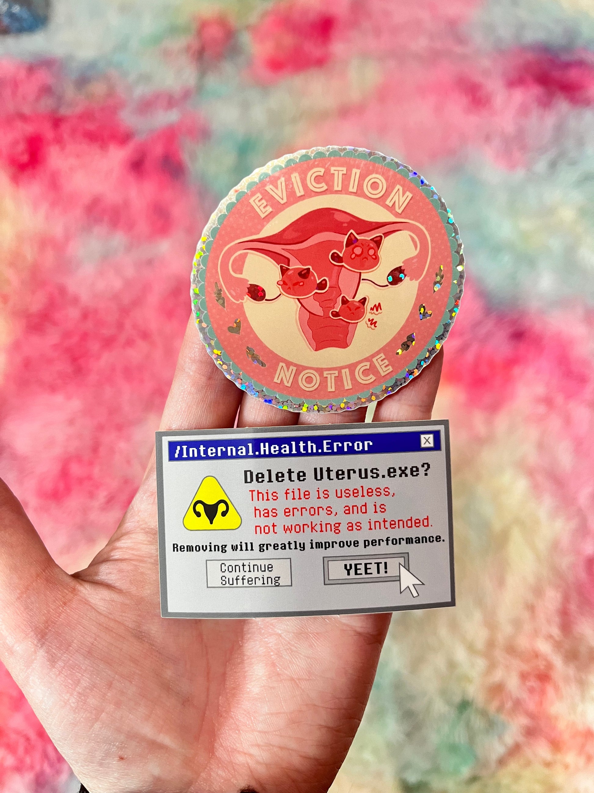 Eviction Notice Holographic Sticker