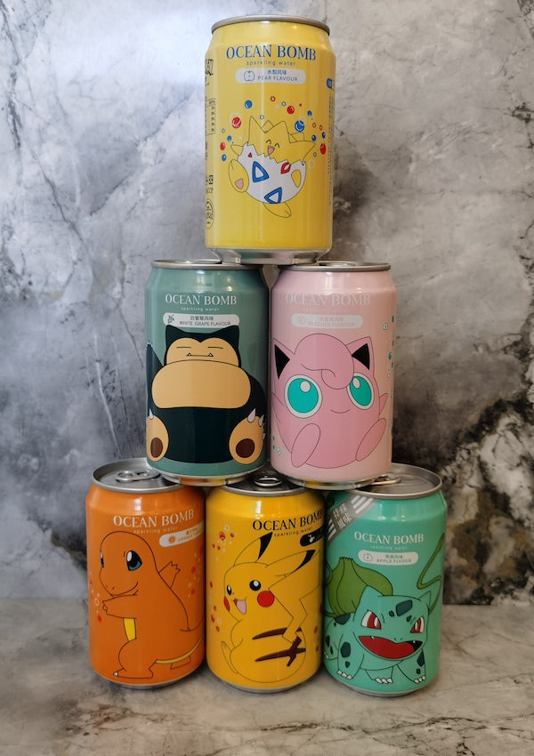 QDol Pokémon Grape Sparkling Water (330ml)(China)