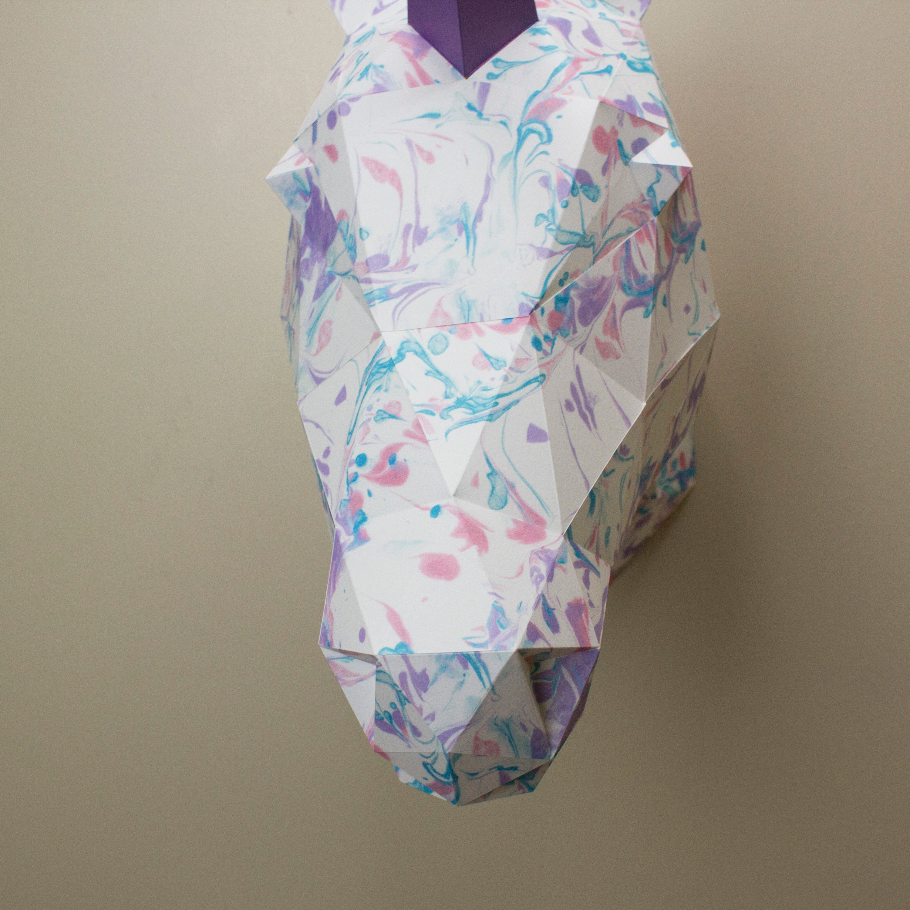 Vera the Marbled Unicorn | DIY Paper Craft Animal Kit