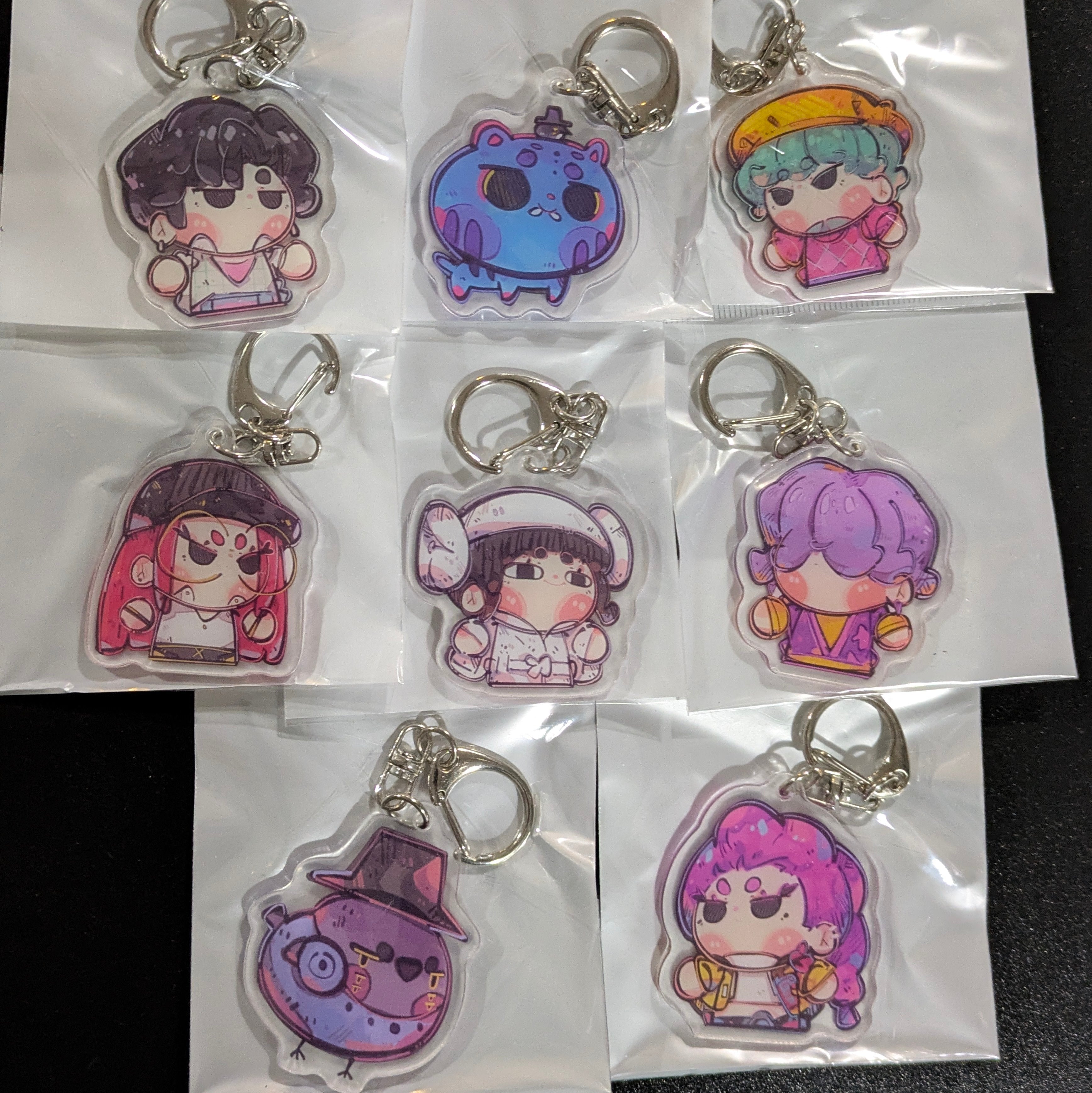 K-Pop Demon Hunters Chibi Acrylic Keychain - Series 1