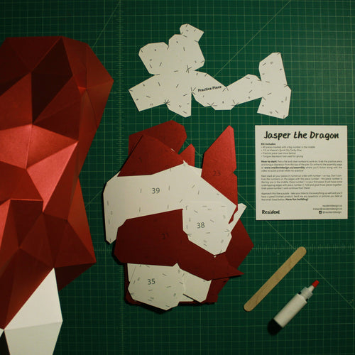 Jasper the Dragon | DIY Paper Craft Animal Kit