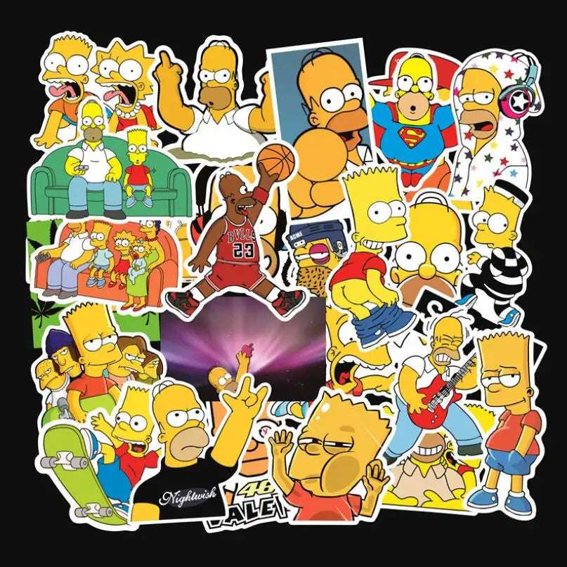 The Simpsons Stickers | 25pcs Waterproof Vinyl Stickers