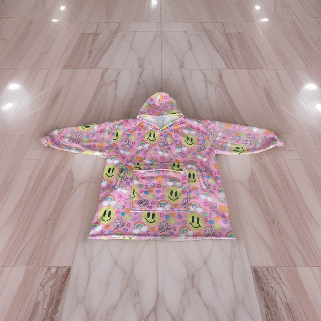 My Back Hurts [PINK] Jumbo Blanket Hoodie
