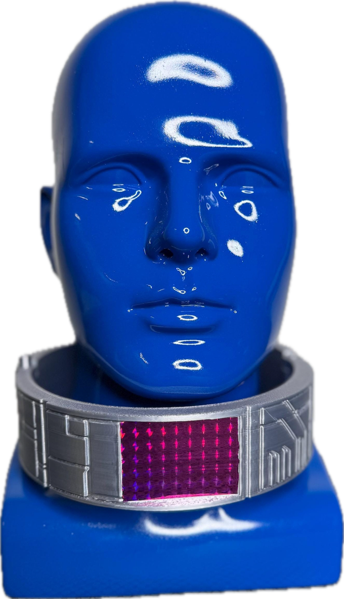 Cosplay Inhibitor Rings Mutant Inhibitor Collar | Light-Up Cosplay Prop | 97' Animated Replica ...