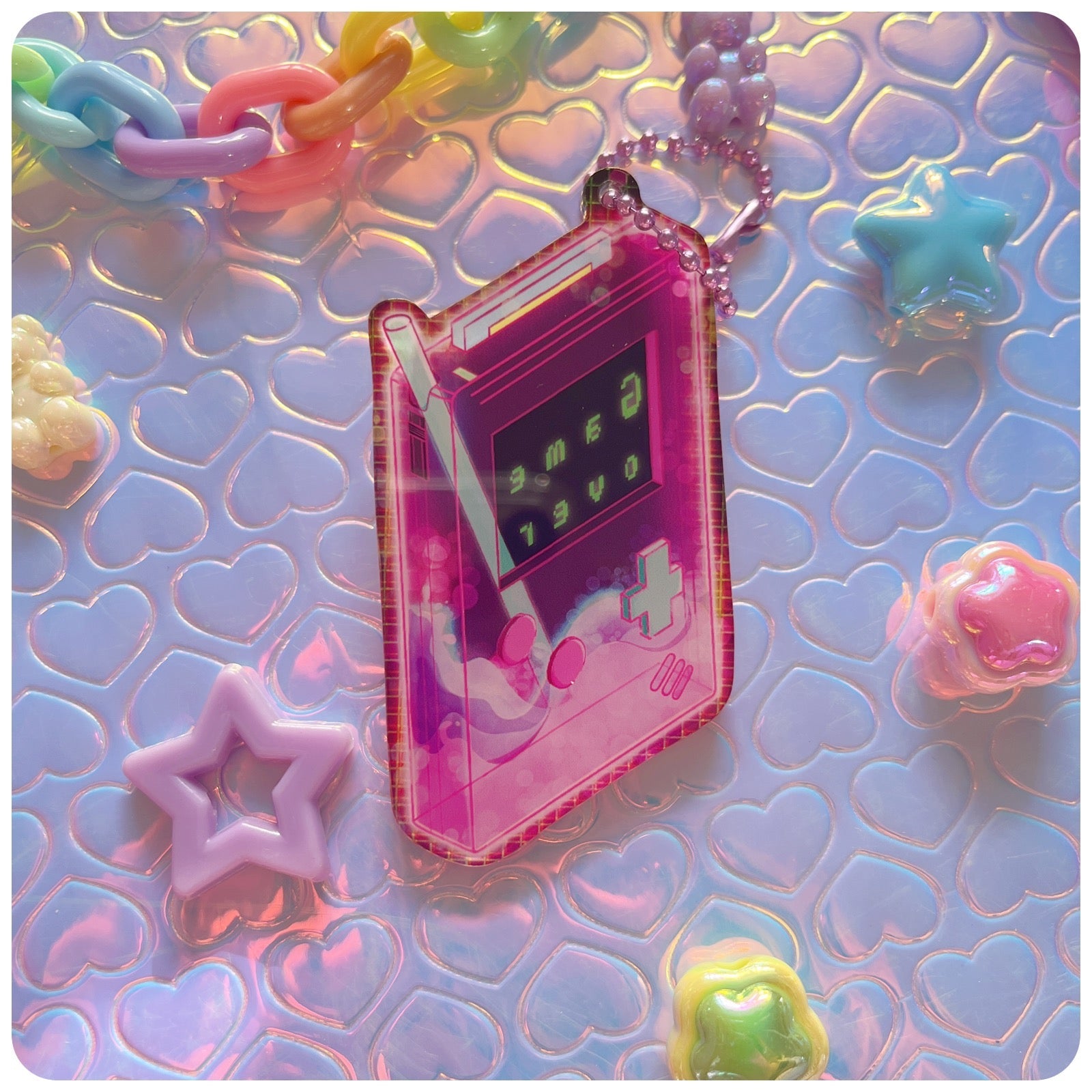 Game Over Z Vaporwave Acrylic Keychain - [SALE]