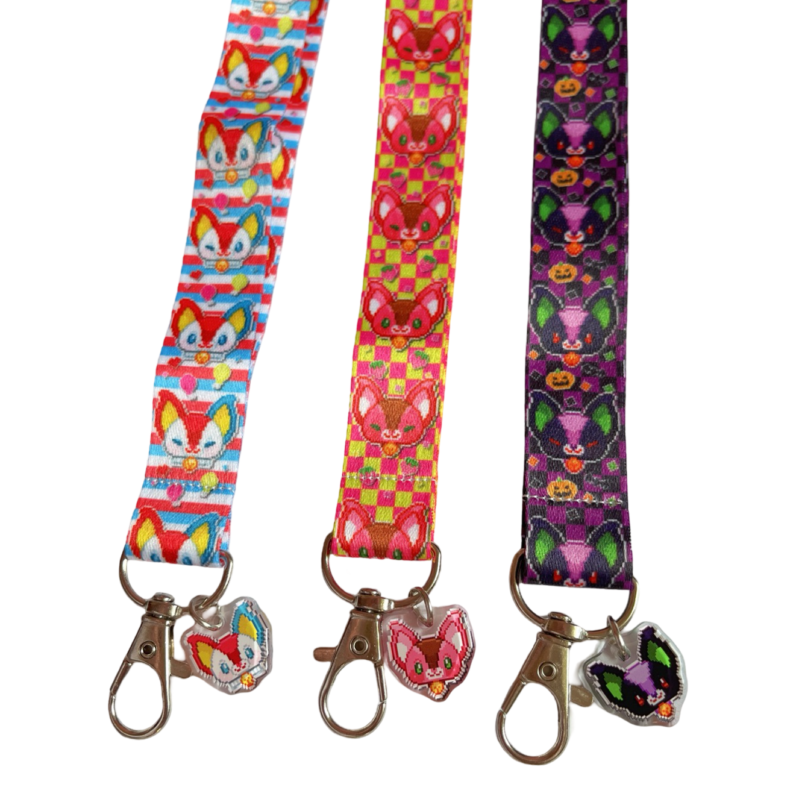 Pixel Noopy Wristlet Lanyard [Multiple Styles]