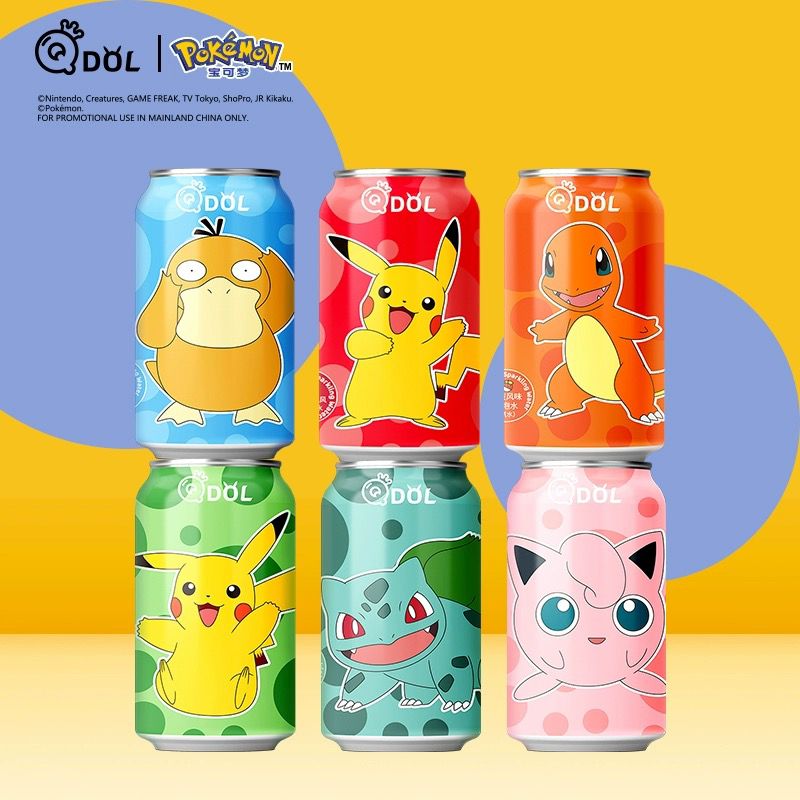 QDol Pokémon Grape Sparkling Water (330ml)(China)