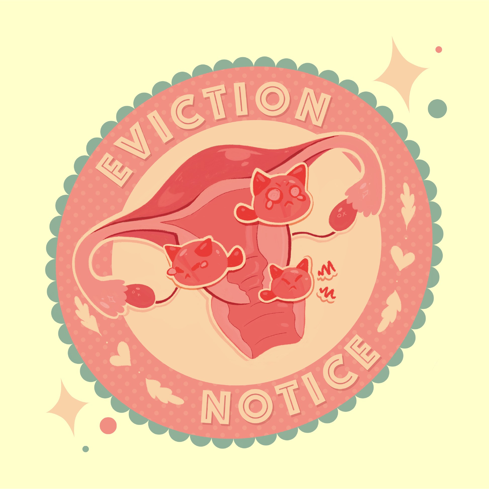 Eviction Notice Holographic Sticker