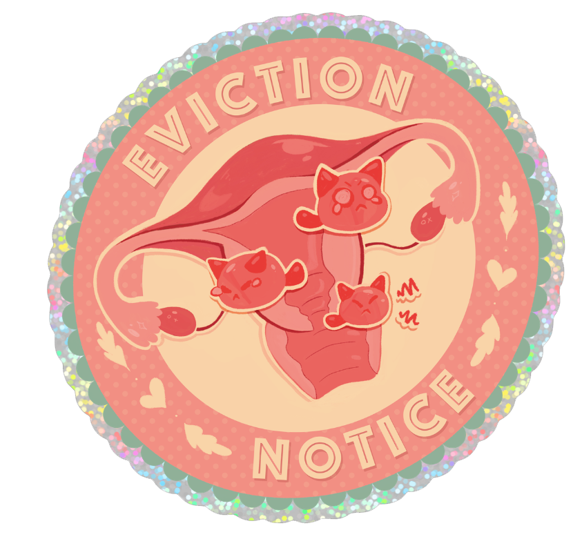 Eviction Notice Holographic Sticker