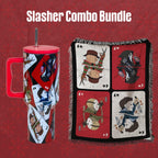 Slasher Horror Combo Bundle - 40oz Tumbler & Woven Blanket Set