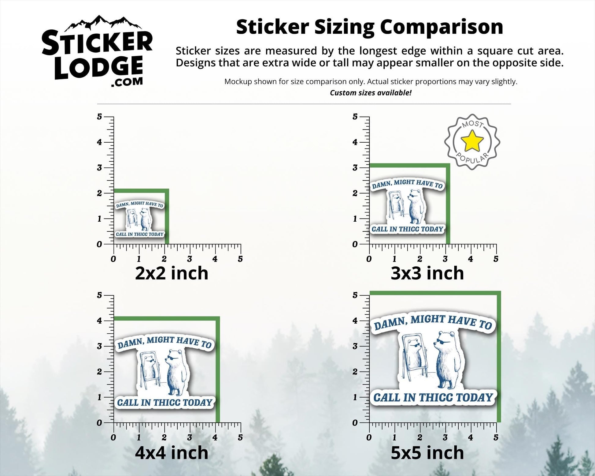 Damn Might Have To Call In Thicc Today Vinyl Sticker