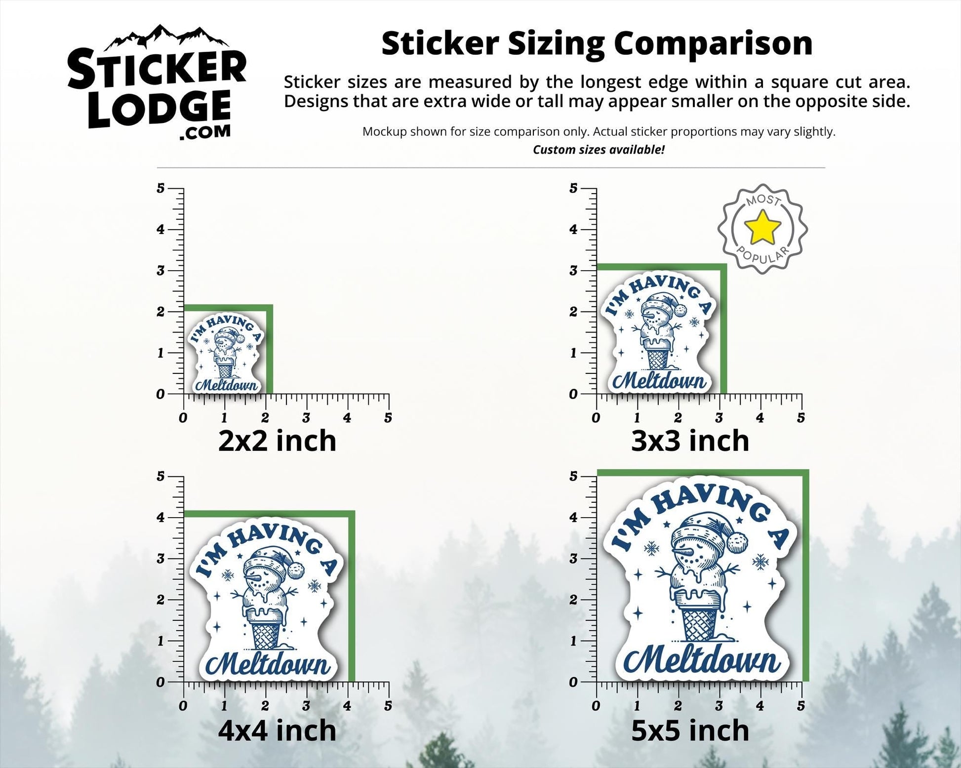 I'm Having a Meltdown Snowman Vinyl Sticker