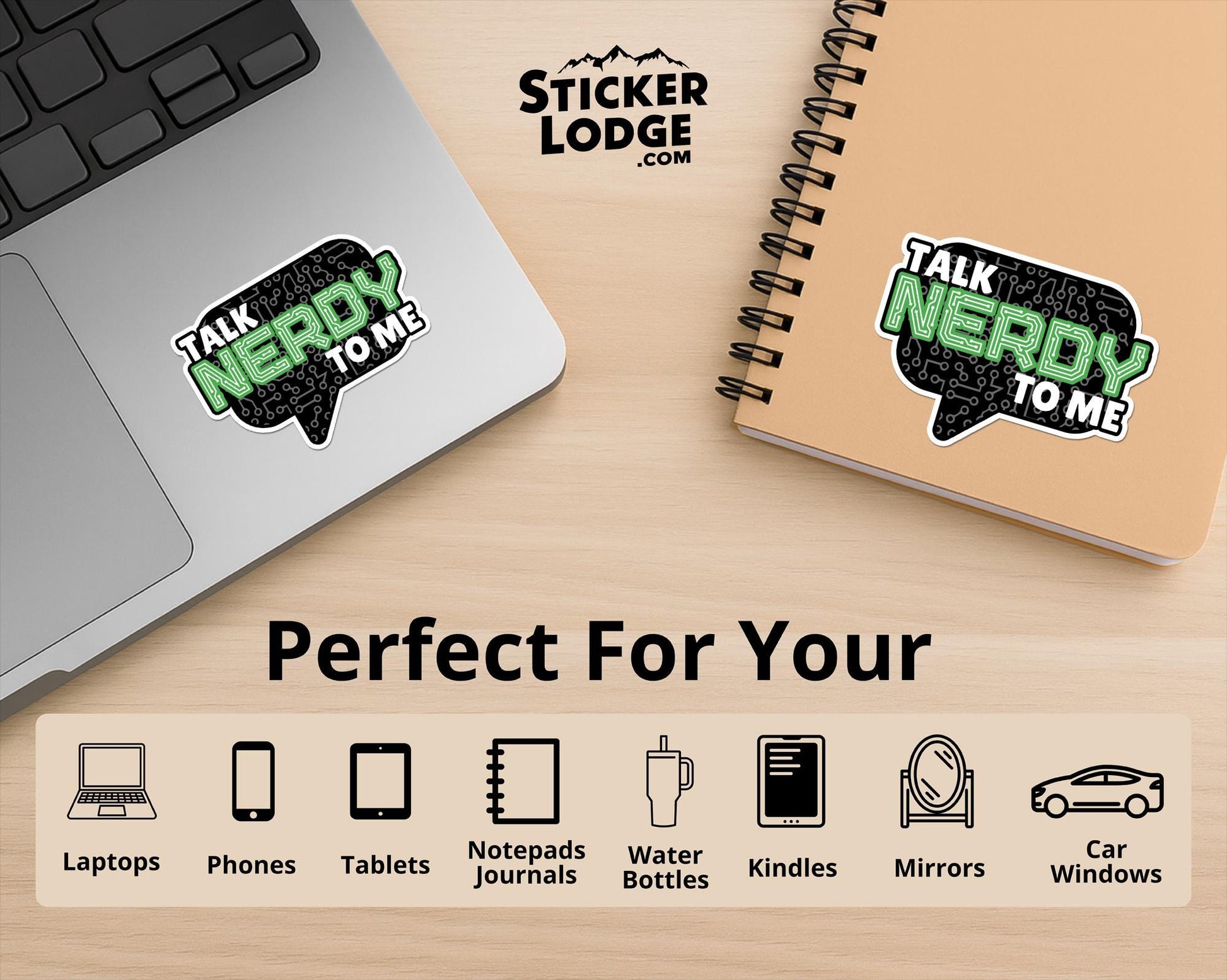 Talk Nerdy to Me Sticker Vinyl Sticker