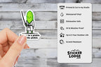 I'm Not In A Pickle, I Am The Pickle Vinyl Sticker