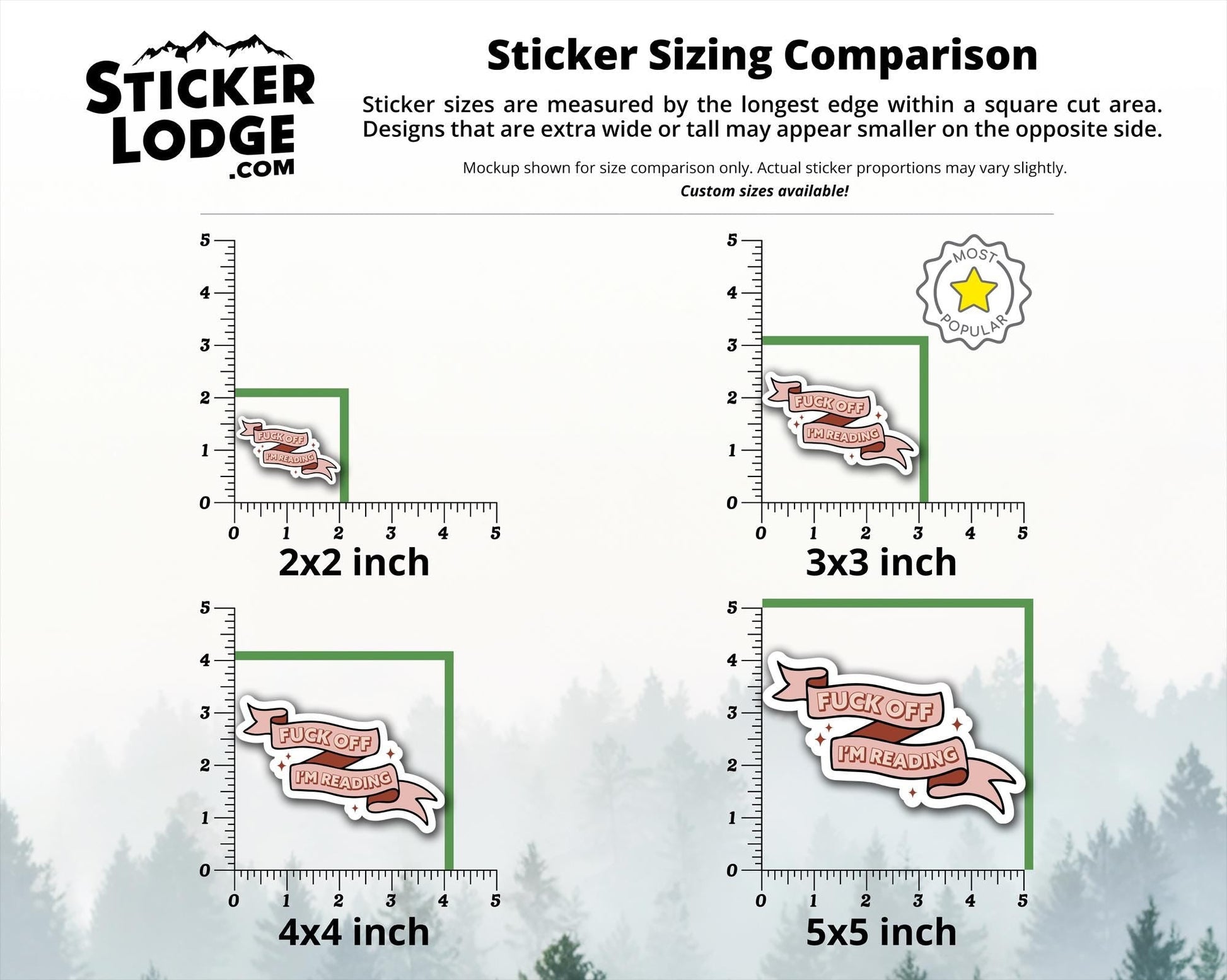 Fuck Off I'm Reading Vinyl Sticker