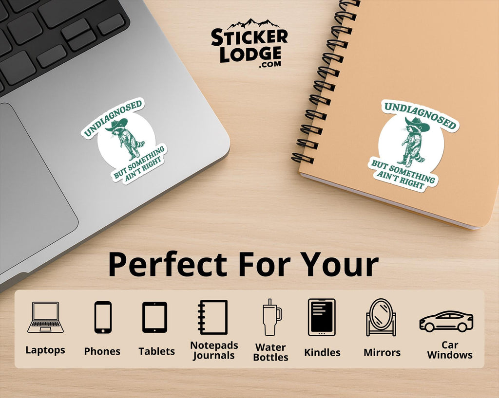 Undiagnosed But Something Ain't Right Vinyl Sticker