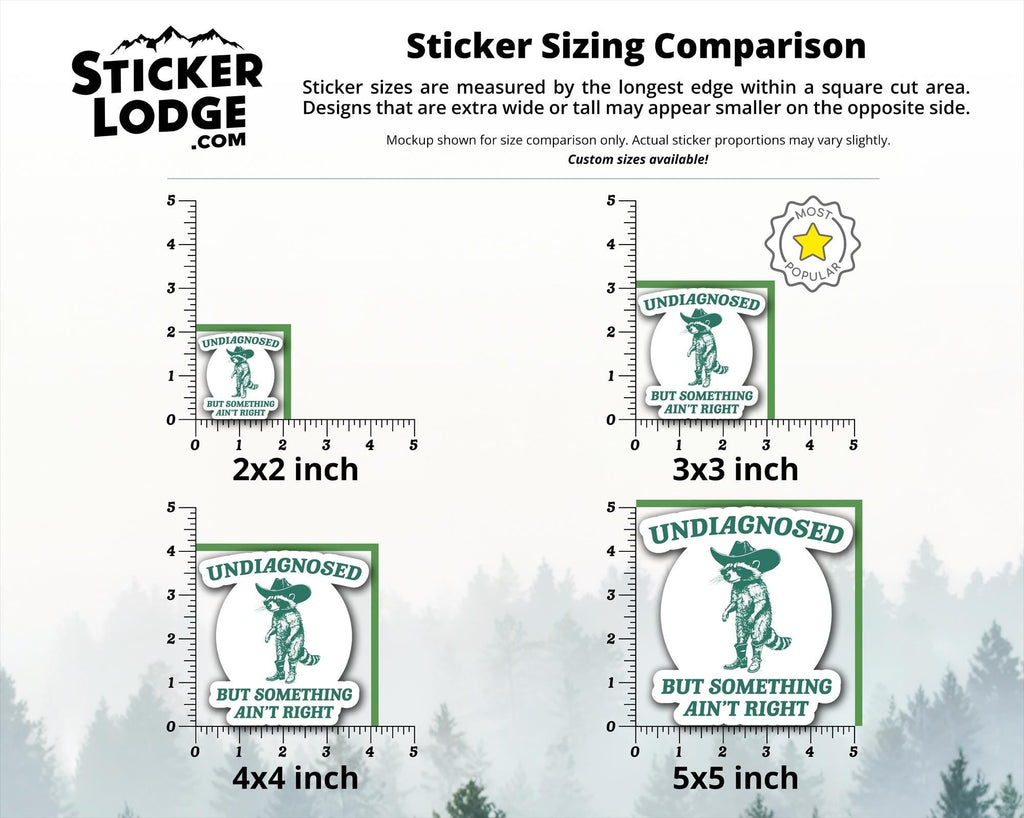 Undiagnosed But Something Ain't Right Vinyl Sticker