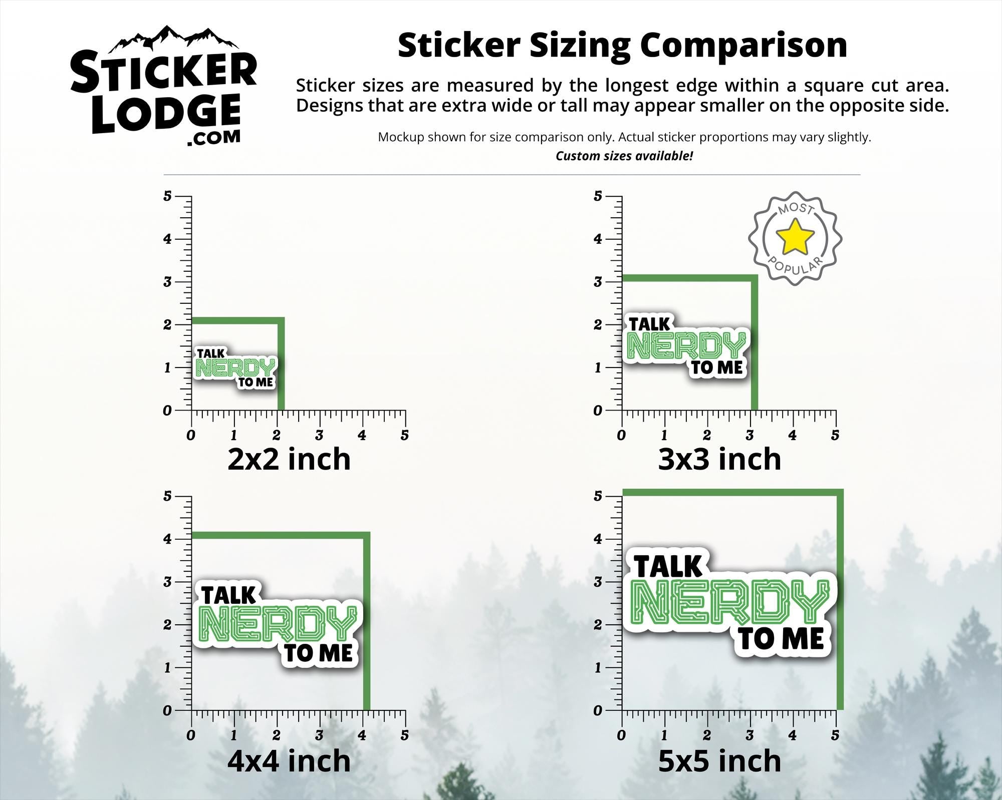 Talk Nerdy to Me Sticker Vinyl Sticker - Words Only