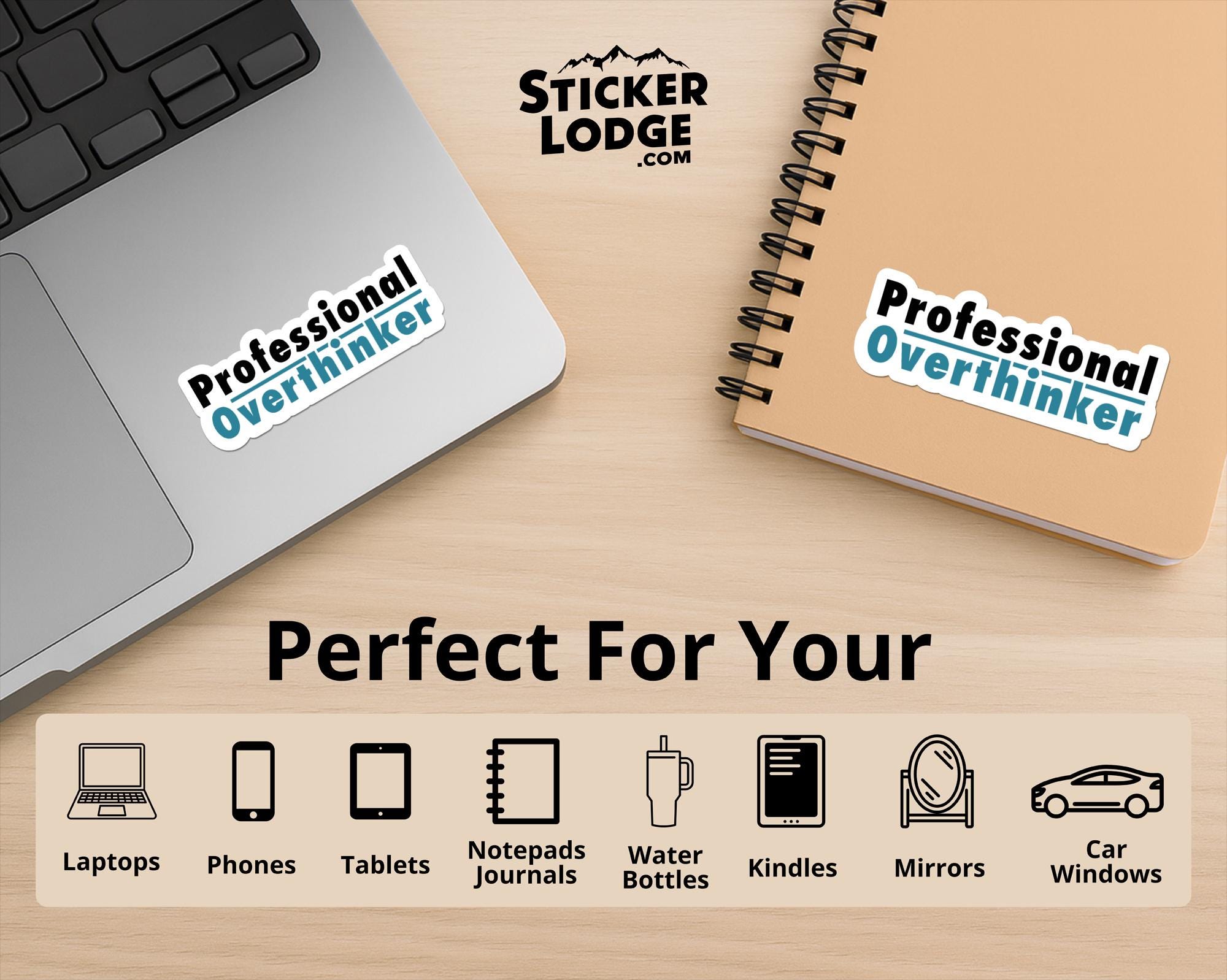 Professional Overthinker Vinyl Sticker