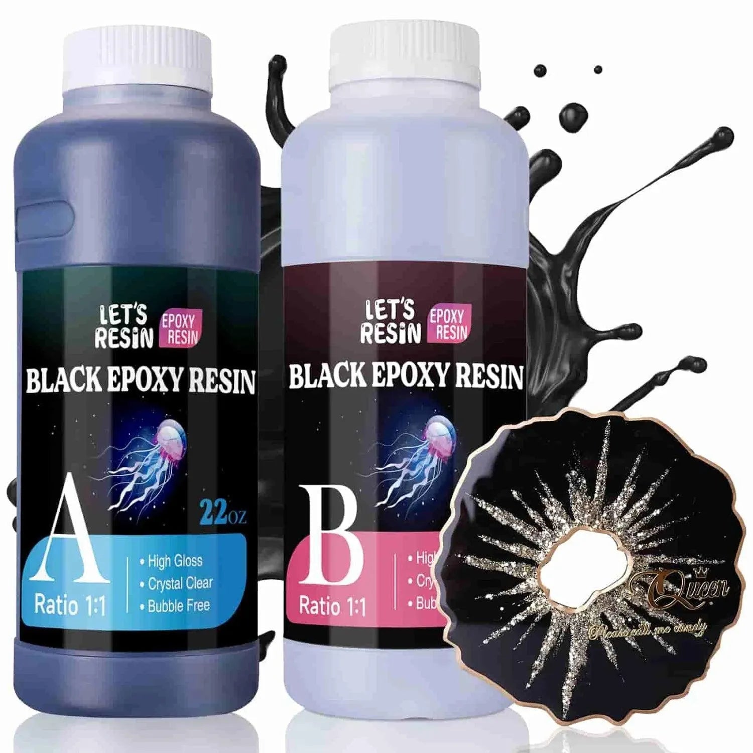 Let's Resin Epoxy Resin - Black (44 oz)