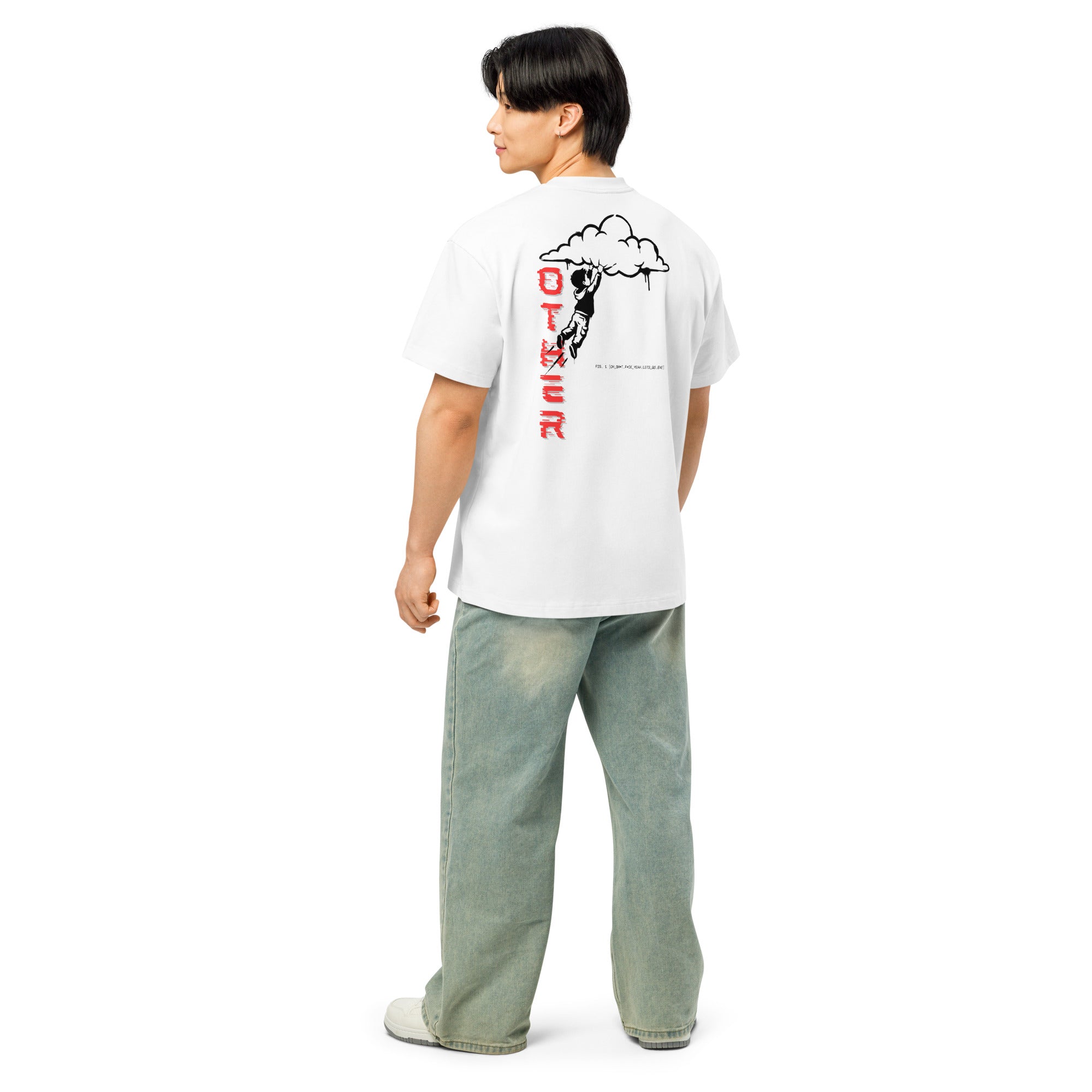 Heavyweight Streetwear Graphic Tee | Glitch Art Box Fit T-Shirt