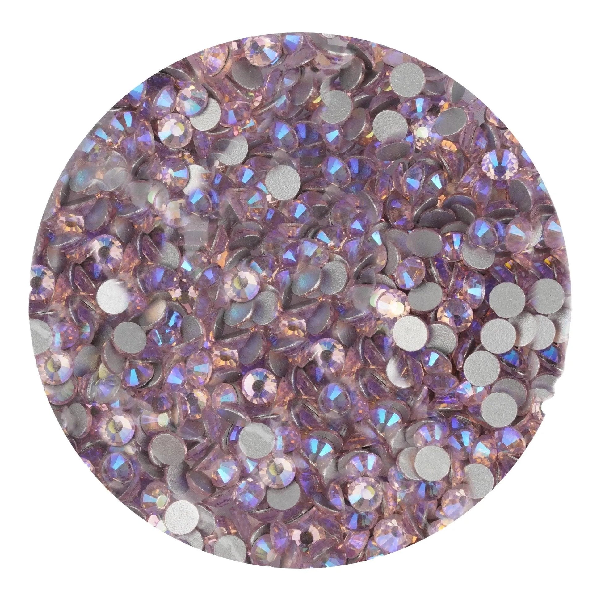 Master Maker Crafts -  Rhinestone AB Iridescent - Light Pink  (1400 Non Hot Fix Stones - SS10)