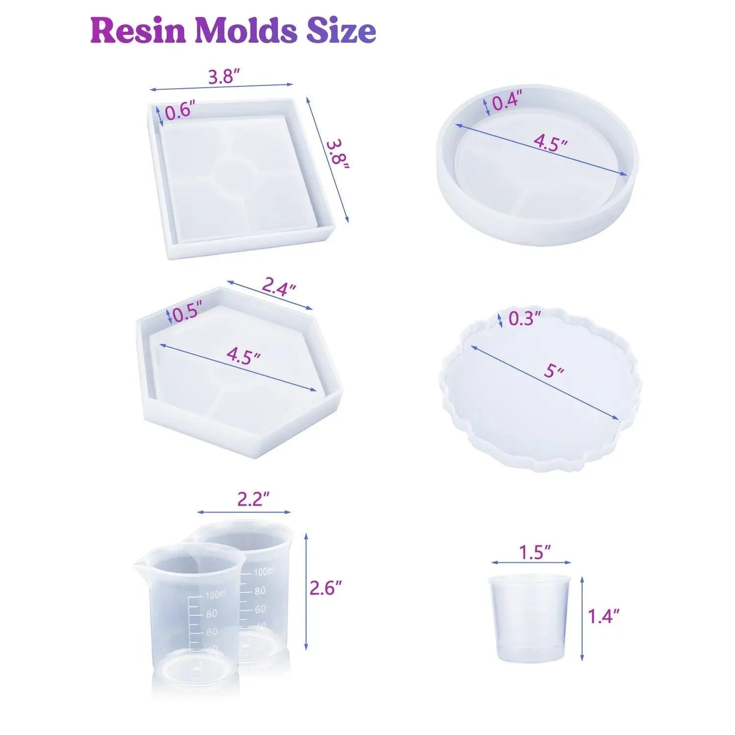 Let's Resin UV Resin Kit - Coasters