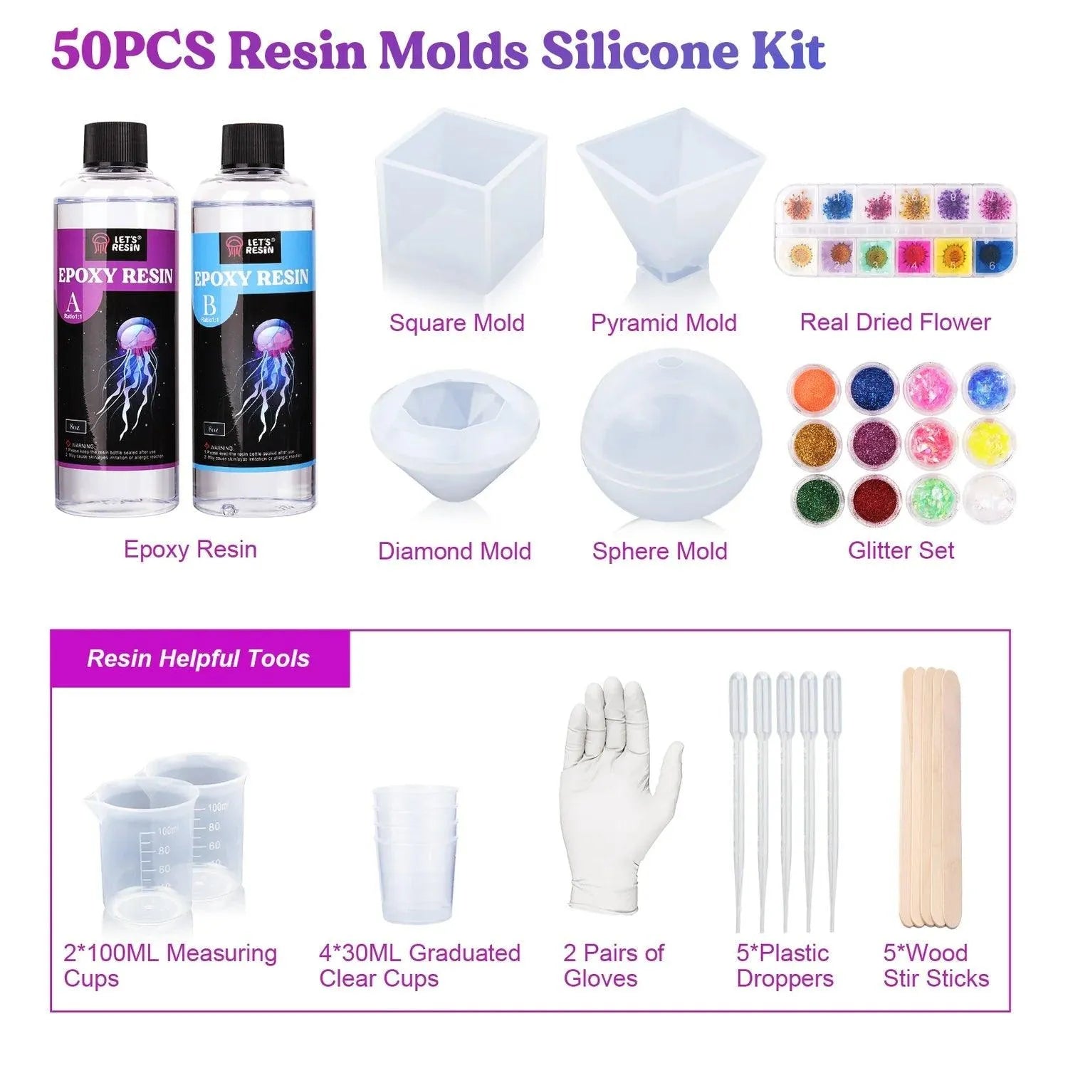 Let's Resin UV Resin Kit - Home Decor