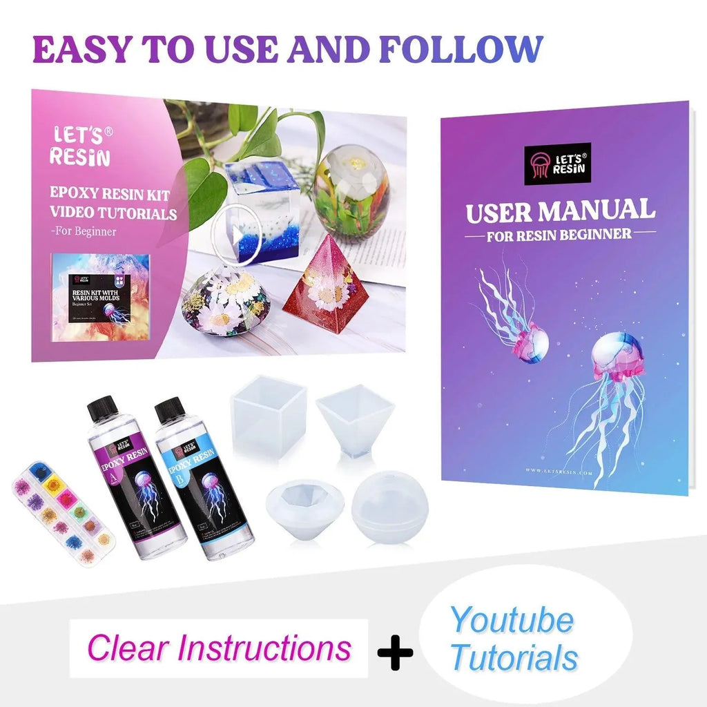 Let's Resin UV Resin Kit - Home Decor