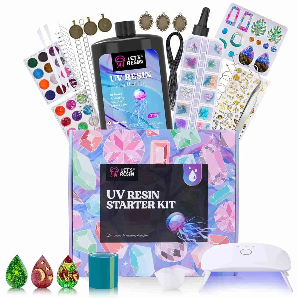 Let's Resin UV Resin Kit - Keychain, Jewelry & Light